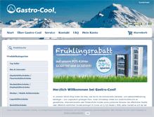 Tablet Screenshot of gastro-cool.de
